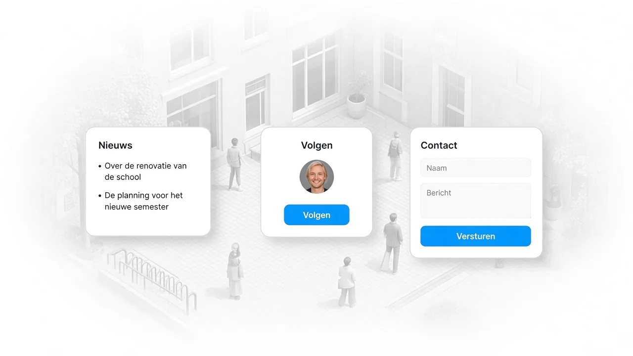 Nieuws, volgen en contact bij het project